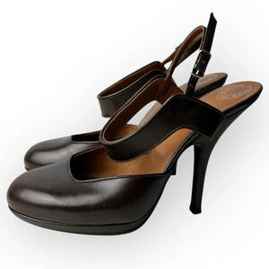 Dries Van Noten Brown Platform Heels 38